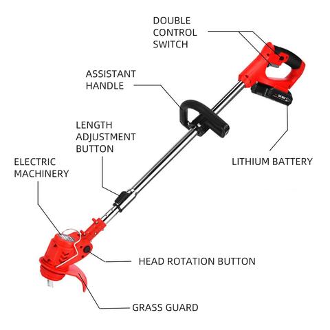 Votanila Lightweight Cordless Strimmer – Battery Powered Grass Trimmer for Small Gardens