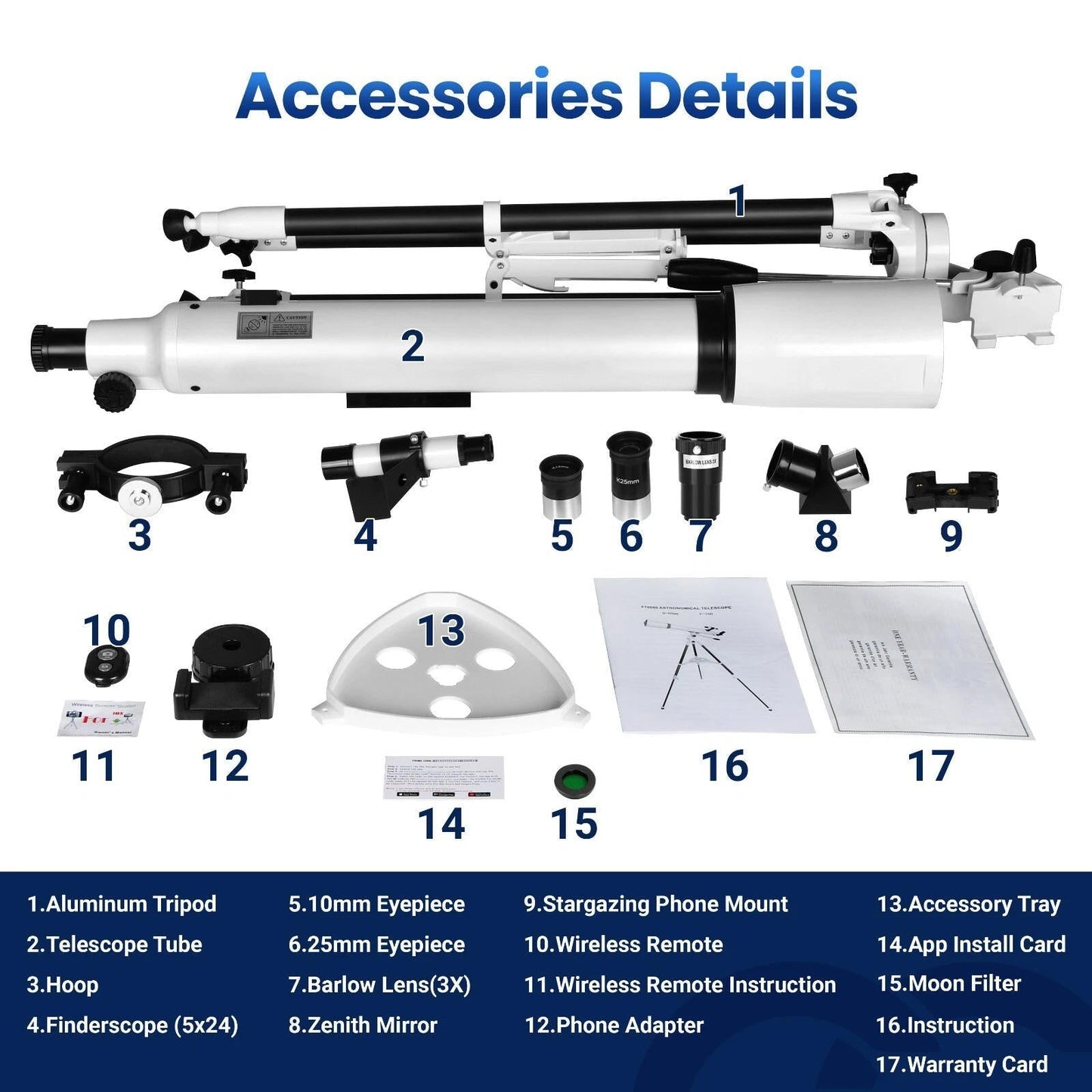 Votanila 210x Magnification Telescope for Adults & Beginners – Star Tracking App & Pro-Level Design