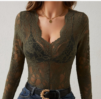 Votanila Floral Lace Top For Women
