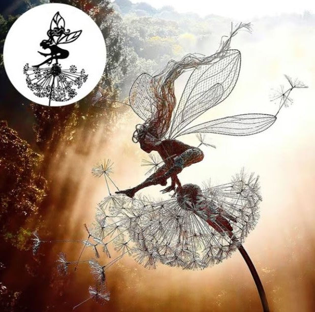 Votanila Fairy Steel Garden Sculptures