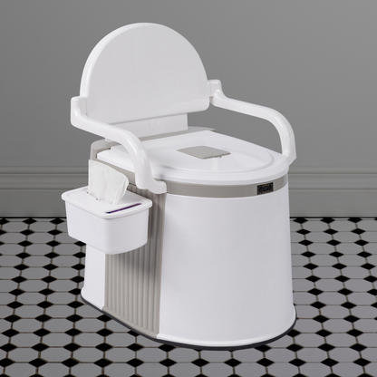 Votanila Portable Camping Toilet for Adults – Freestanding Travel Potty with Handrails
