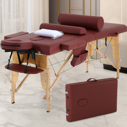 Votanila Professional Heavy-Duty Massage Bed – Foldable Portable Table Set for Spa, Beauty & Therapy