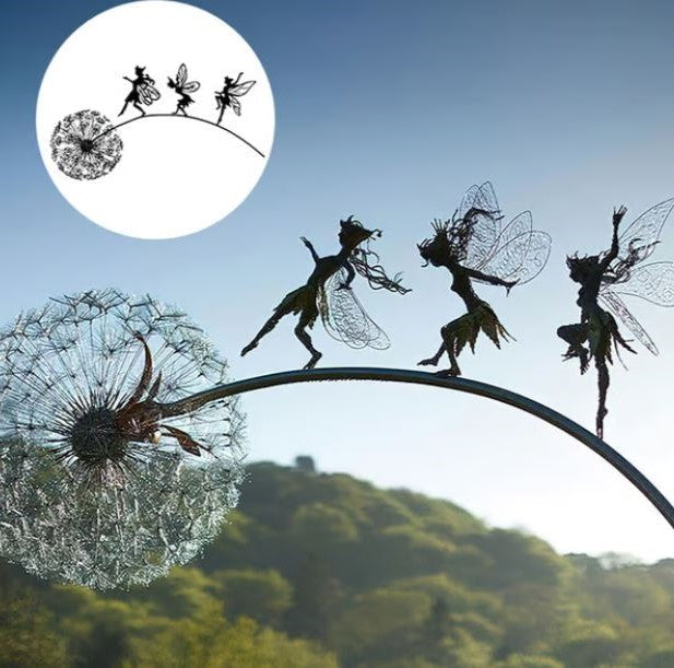 Votanila Fairy Steel Garden Sculptures