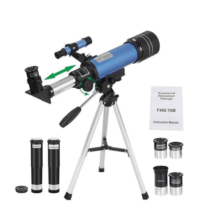 Votanila Space Telescope Pro for Beginners Equipped with 150X magnification and 3X Barlow lens Blue