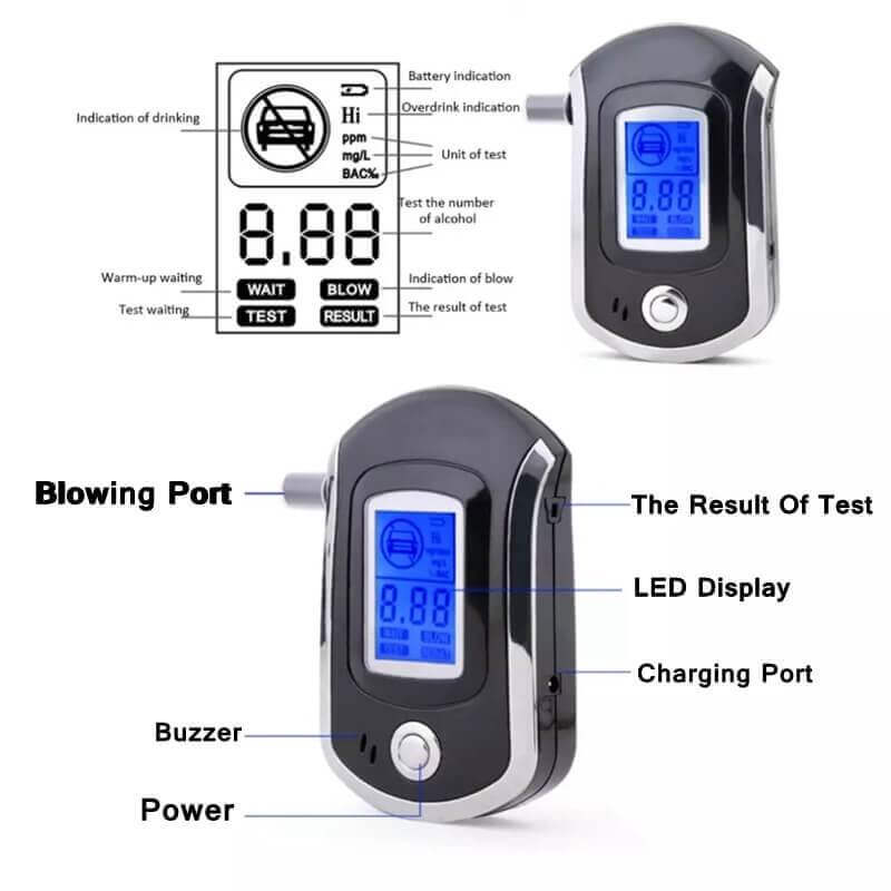 Votanila Police-Grade Professional Alcohol Tester Breathalyzer