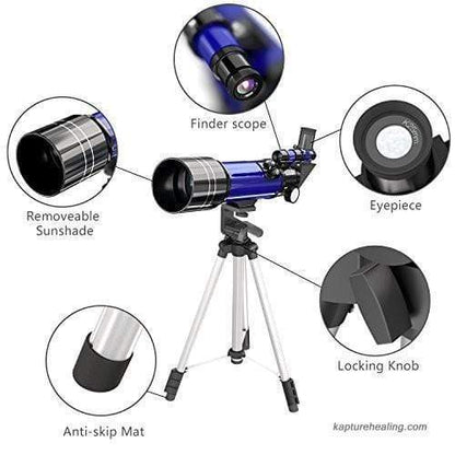 Votanila Space Telescope Pro for Beginners Equipped with 150X magnification and 3X Barlow lens Blue