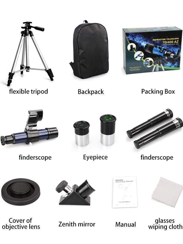 Votanila Space Telescope Pro for Beginners Equipped with 150X magnification and 3X Barlow lens Blue