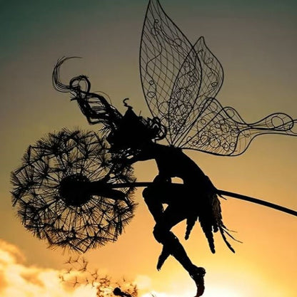 Votanila Fairy Steel Garden Sculptures