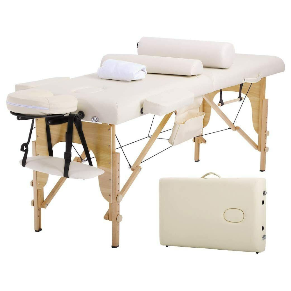 Votanila Professional Heavy-Duty Massage Bed – Foldable Portable Table Set for Spa, Beauty & Therapy