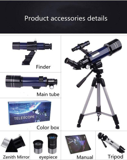 Votanila Space Telescope Pro for Beginners Equipped with 150X magnification and 3X Barlow lens Blue