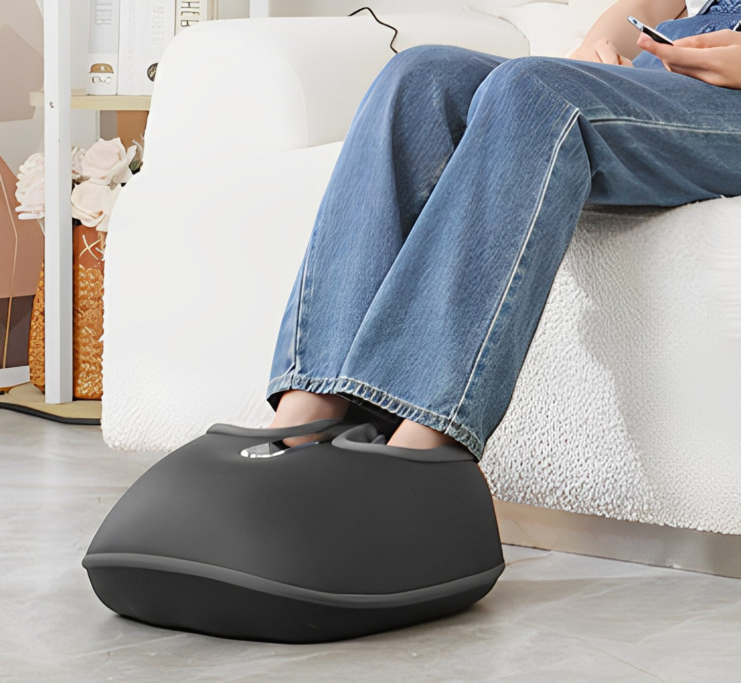 Votanila Shiatsu Foot Massager with Heat – Kneading, Vibration & Air Compression for Deep Tissue Relief