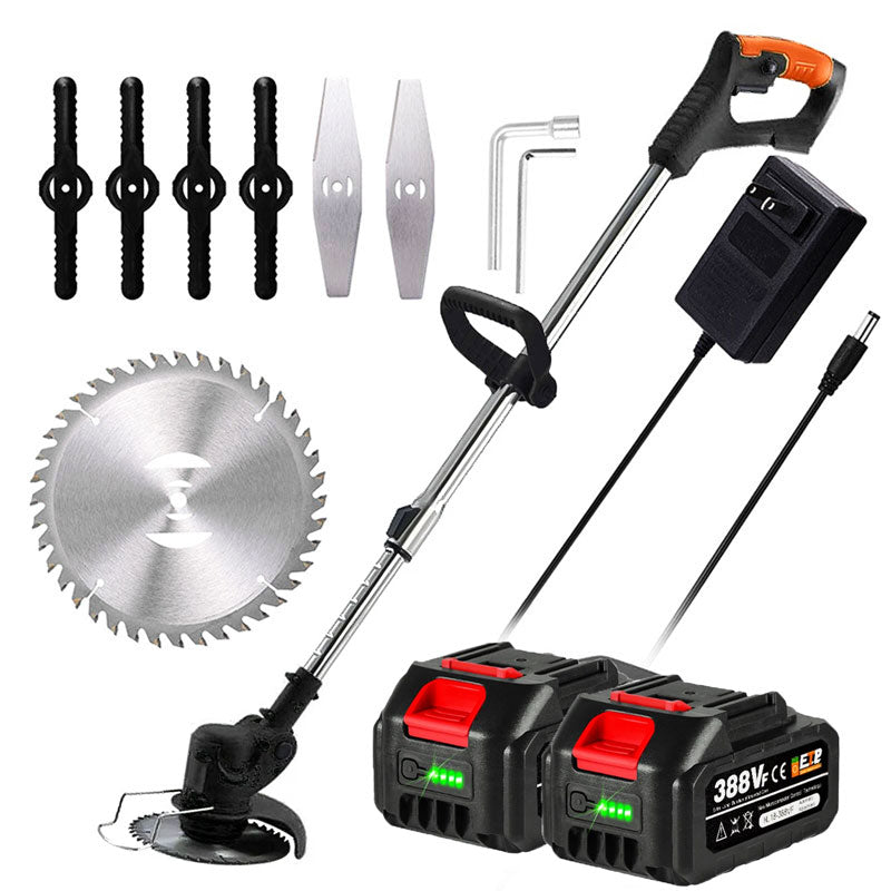 Votanila Cordless Grass Strimmer – Battery Powered Garden Trimmer with Steel Blades