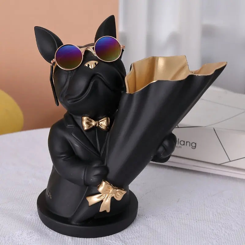 Votanila Bulldog Flower Vase