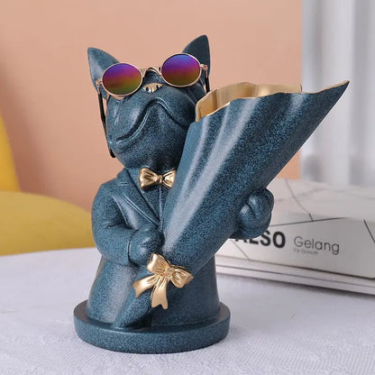 Votanila Bulldog Flower Vase