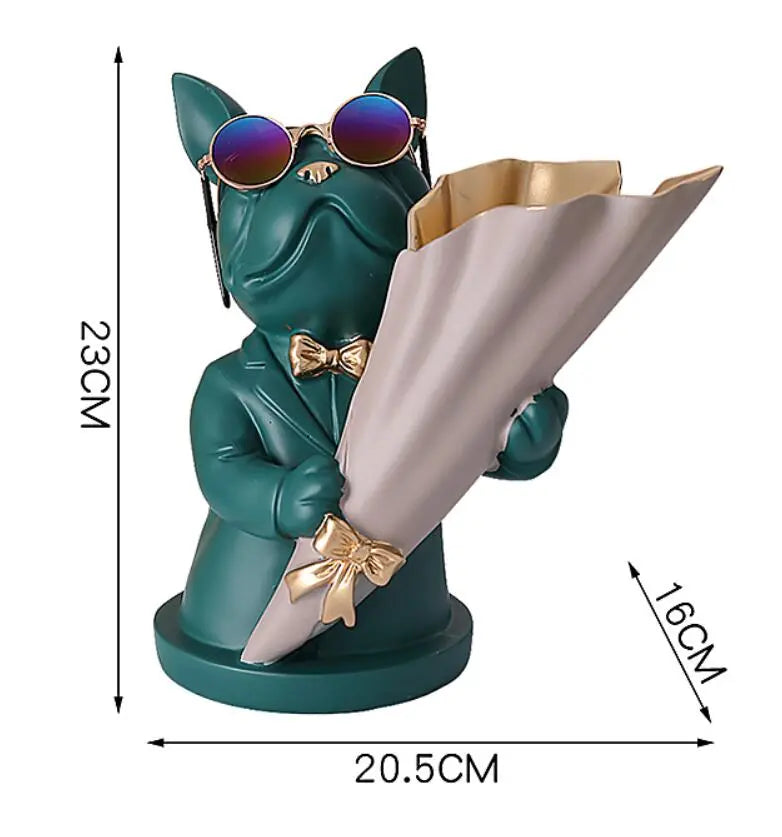 Votanila Bulldog Flower Vase