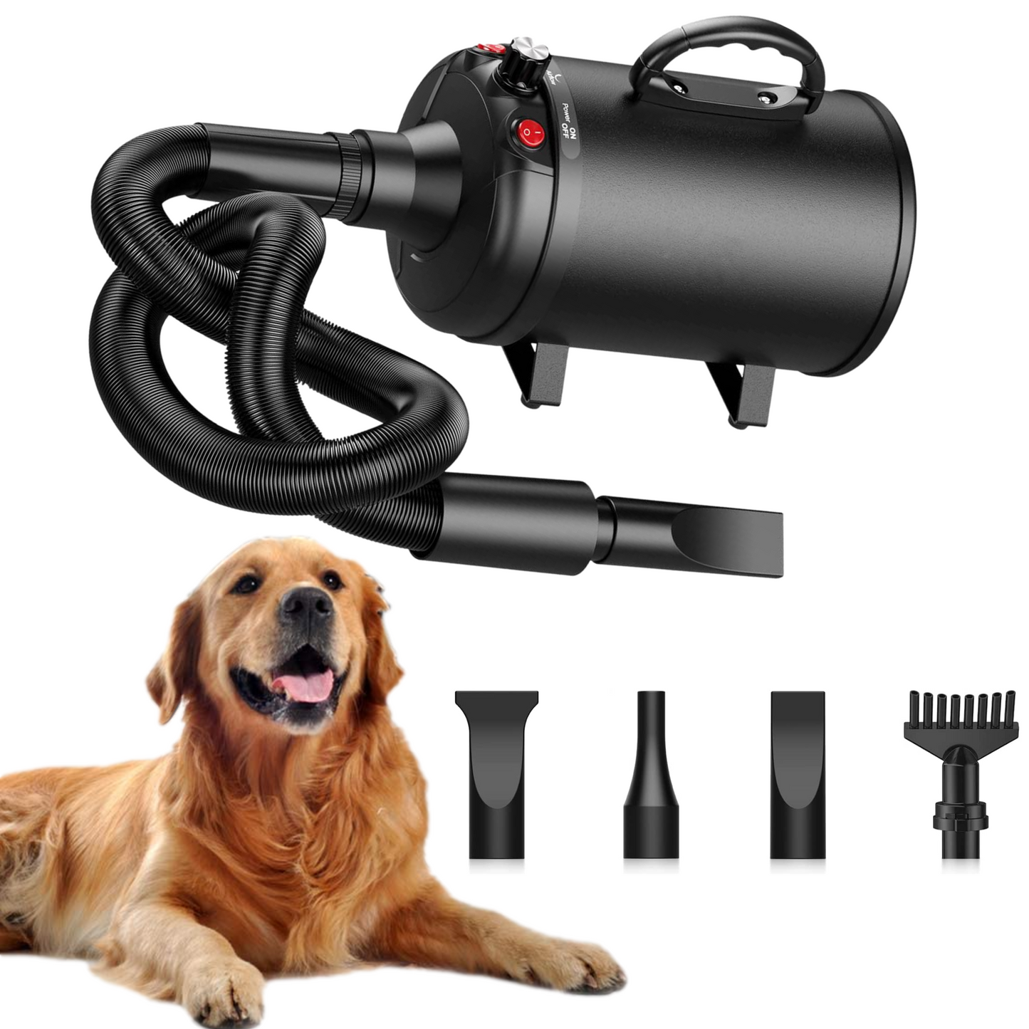 Votanila Premium High-Velocity Dog Grooming Blow Dryer – Powerful Pet Hair Dryer for Fast Drying