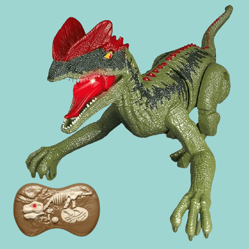 Votanila Remote Control Dinosaur Toy – Realistic RC Velociraptor T-Rex with Sounds, Lights & Movements