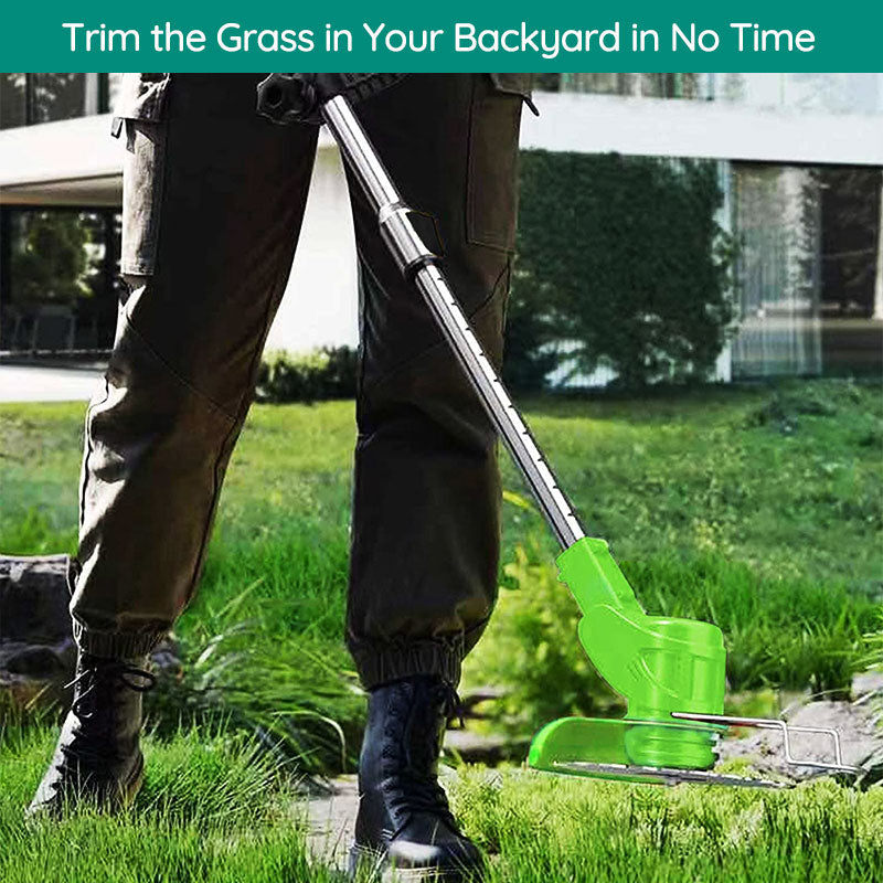 Votanila Cordless Grass Strimmer – Battery Powered Garden Trimmer with Steel Blades