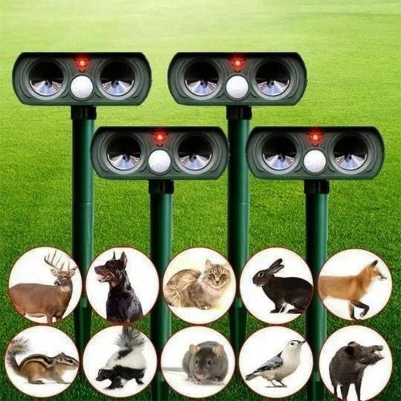 Votanila Keep Squirrel Away – Solar-Powered Ultrasonic Squirrel Deterrent with Motion Sensor for Yard & Garden