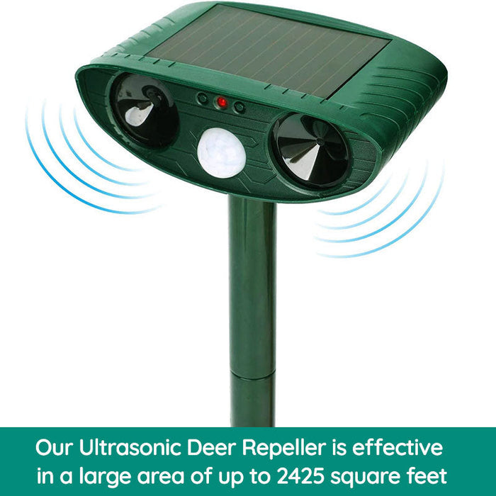 Votanila Keep Squirrel Away – Solar-Powered Ultrasonic Squirrel Deterrent with Motion Sensor for Yard & Garden