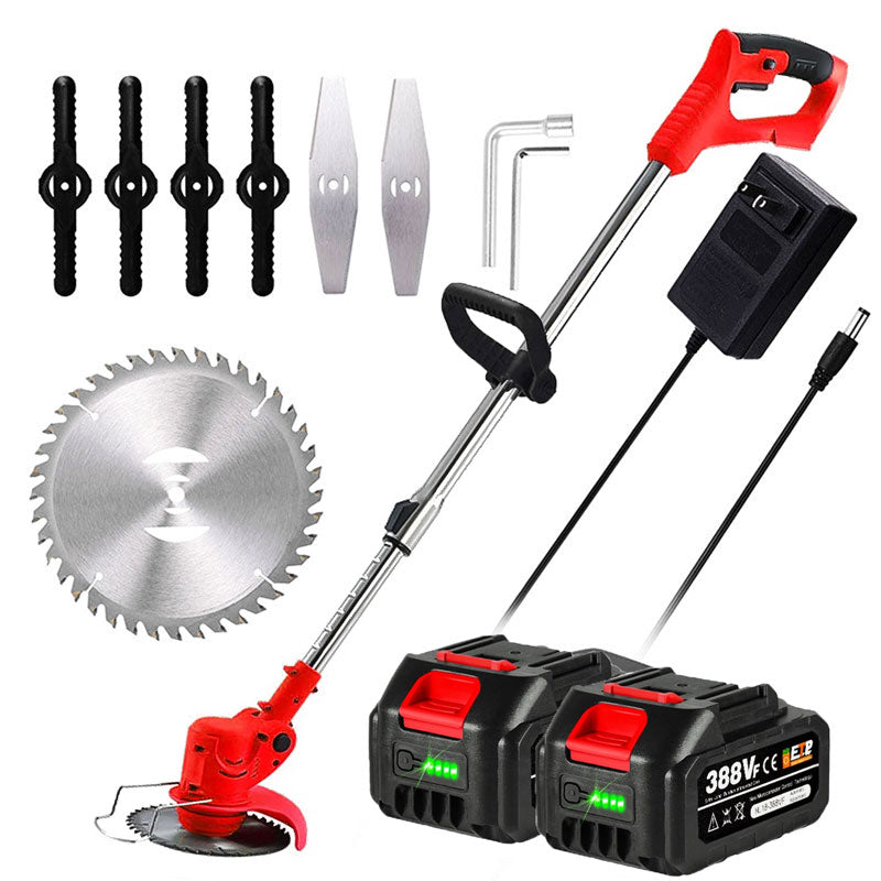 Votanila Cordless Grass Strimmer – Battery Powered Garden Trimmer with Steel Blades