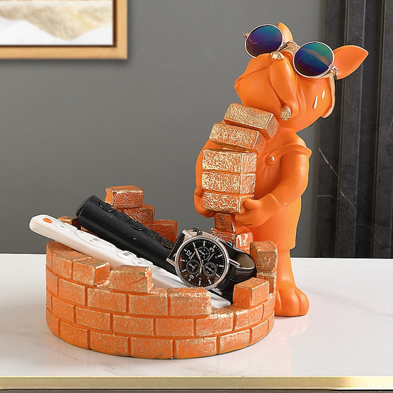 Votanila Bulldog Brickie Sculpture