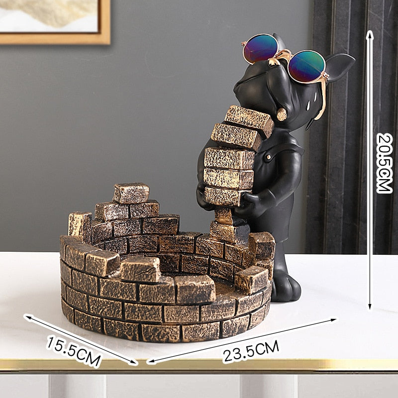 Votanila Bulldog Brickie Sculpture