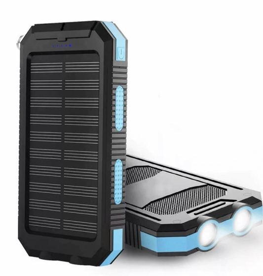 Votanila Solar Power Bank – 500000mAh Portable Waterproof Outdoor Charger with Dual USB & LED Light