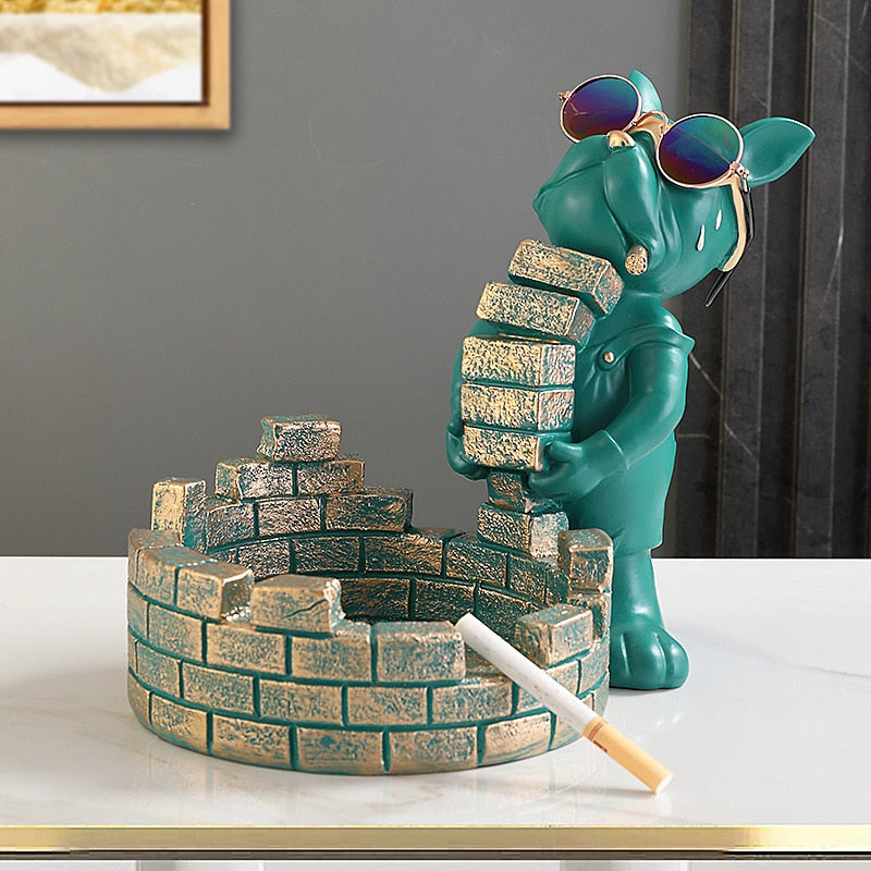 Votanila Bulldog Brickie Sculpture