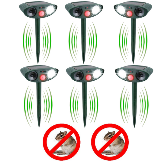 Votanila Solar Ultrasonic Chipmunk Repeller – Outdoor Rodent Deterrent Device