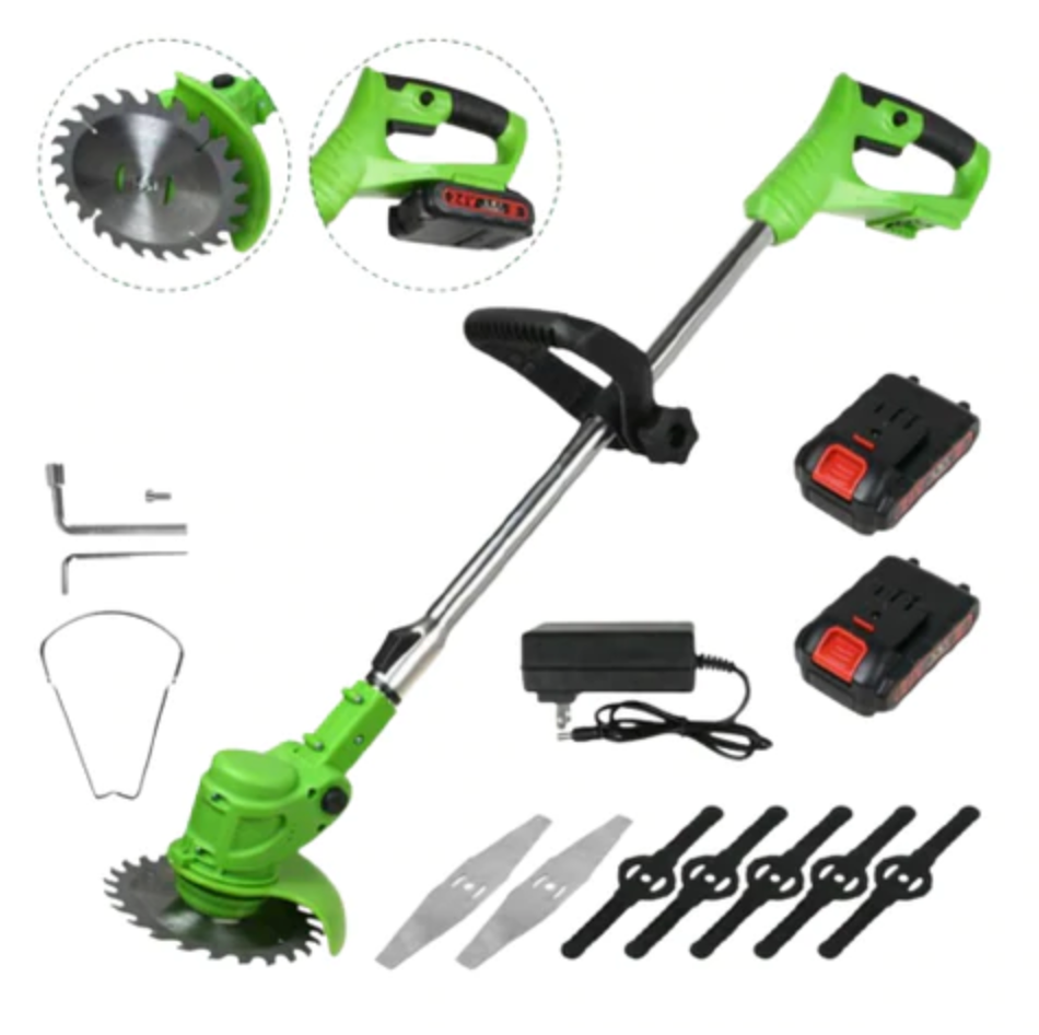 Votanila Powerful Electric Battery Operated Cordless Weed Eater / Grass Trimmer