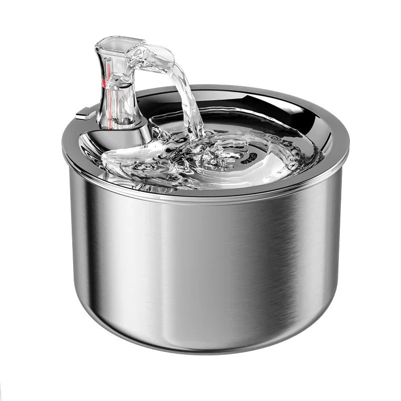 Votanila Cat Water Fountain with Motion Sensor – Stainless Steel Design with Filter Included
