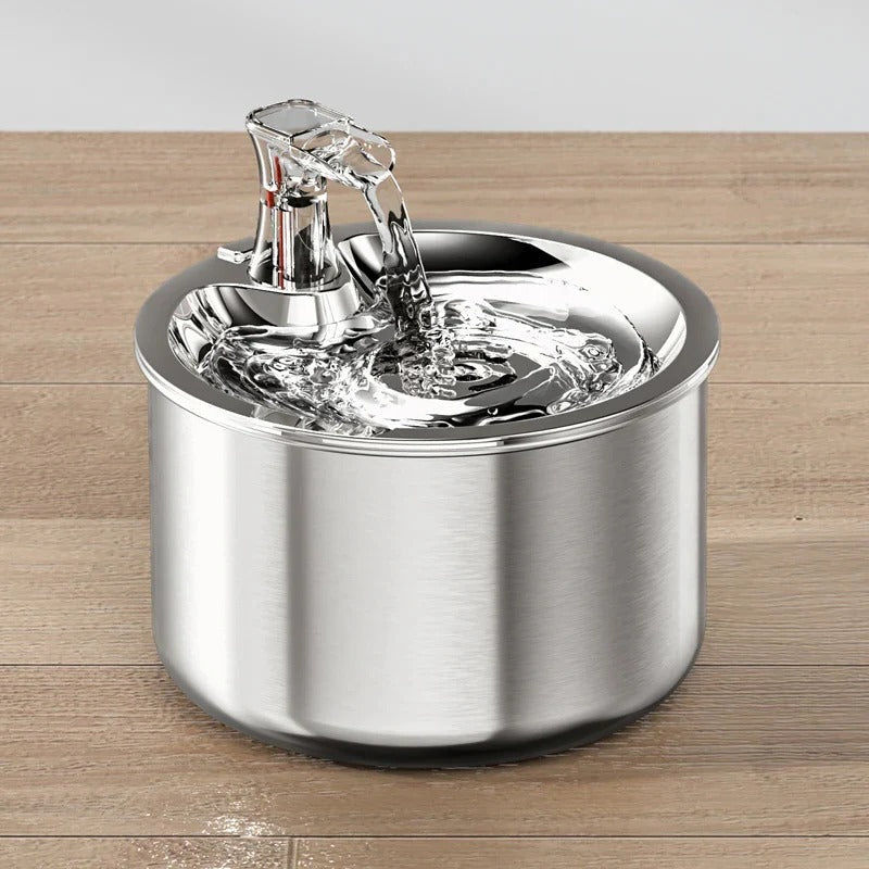 Votanila Cat Water Fountain with Motion Sensor – Stainless Steel Design with Filter Included