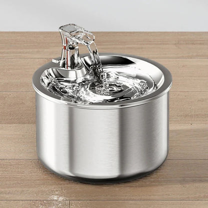 Votanila Cat Water Fountain with Motion Sensor – Stainless Steel Design with Filter Included