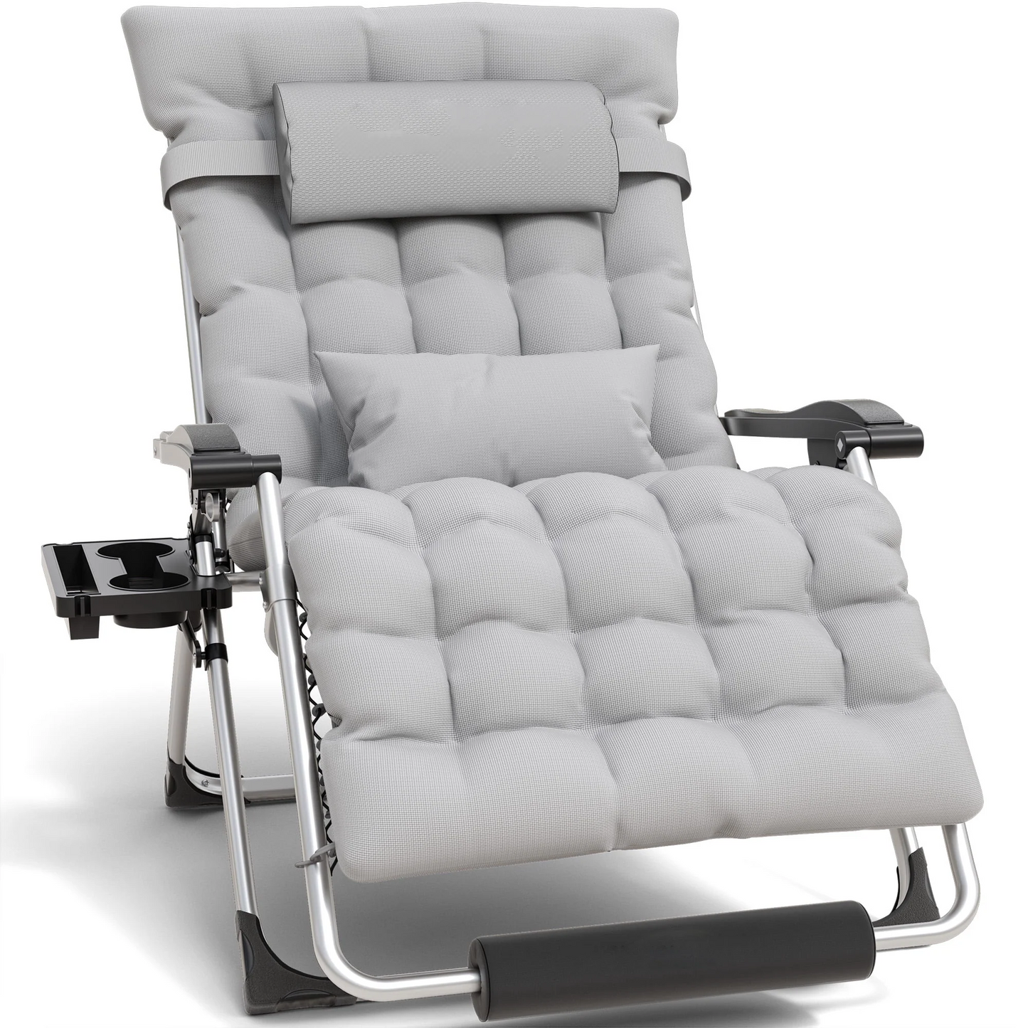 Votanila Big & Tall Outdoor Recliner – Oversized 500LB Folding Patio Lounge Chair