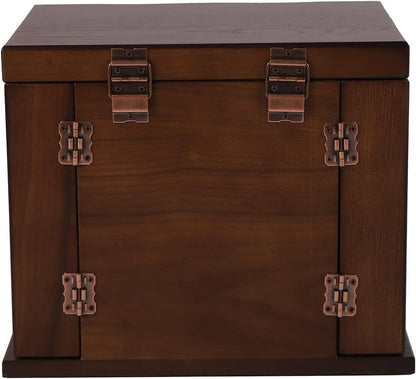 Votanila Jewelry Box Organizer with Mirror 5 Layer Large 4 Drawers