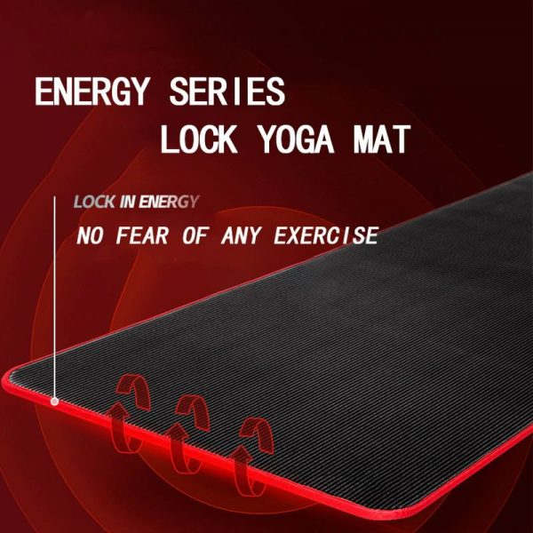 Votanila Fitness Mat Men’s High Density Exercise Yoga Non-Slip Mat For Gym Home