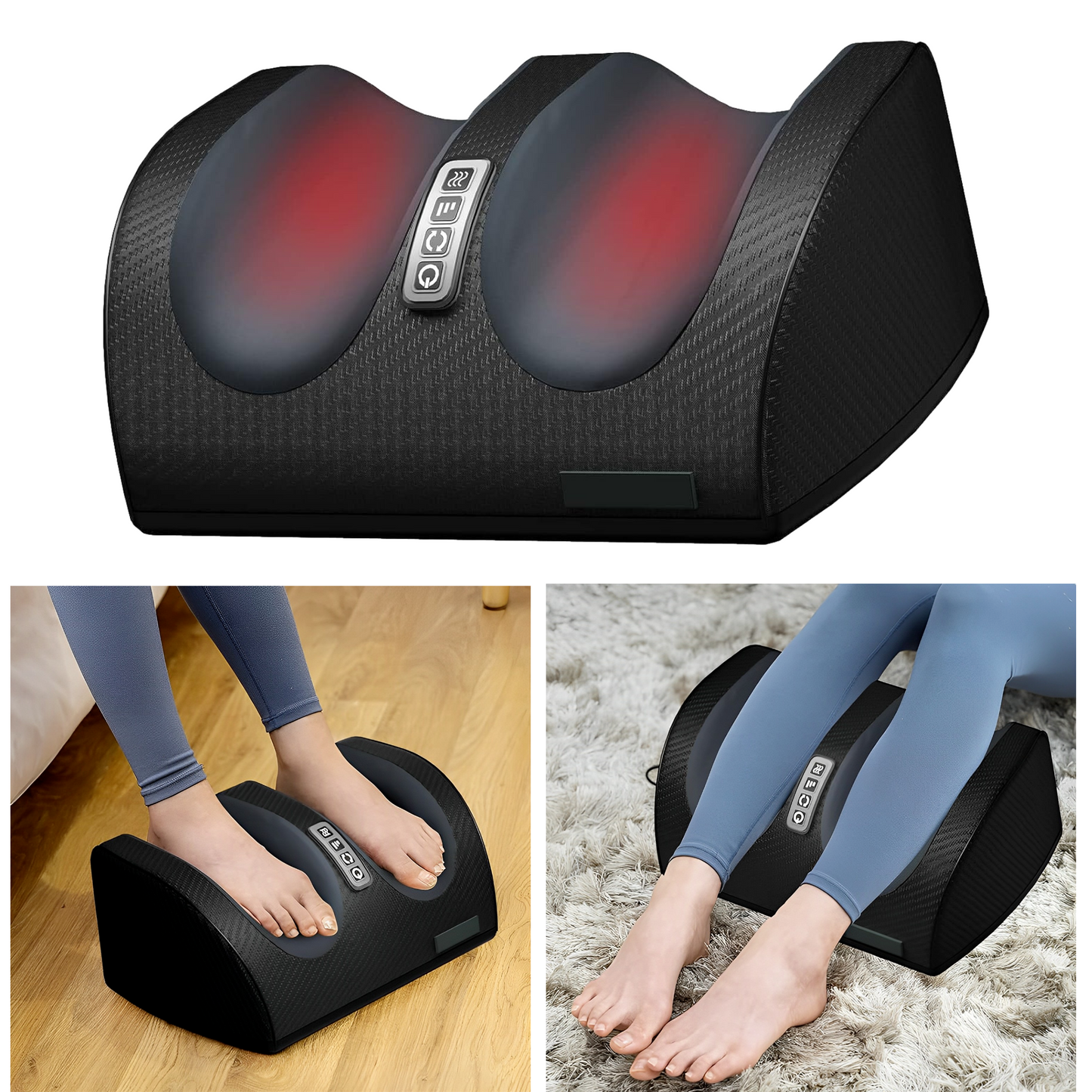Votanila Foot and Calf Massager with Heat – Shiatsu Kneading Roller for Circulation & Pain Relief