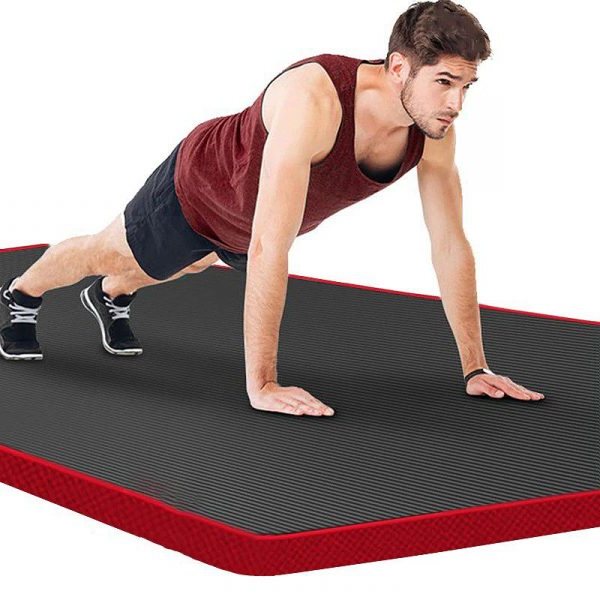 Votanila Fitness Mat Men’s High Density Exercise Yoga Non-Slip Mat For Gym Home
