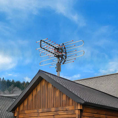 Votanila Outdoor Long Range 500+ Mile TV Antenna With UHF/VHF/FM Radio