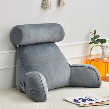 Votanila Reading Pillow with Arms – Backrest Support Cushion for Bed & Couch