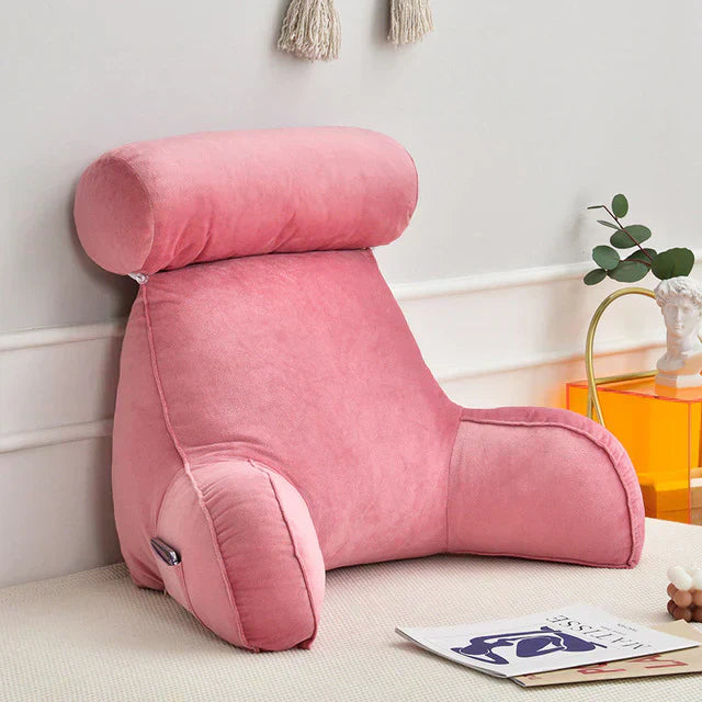 Votanila Reading Pillow with Arms – Backrest Support Cushion for Bed & Couch