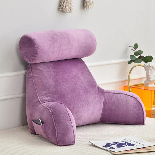 Votanila Reading Pillow with Arms – Backrest Support Cushion for Bed & Couch