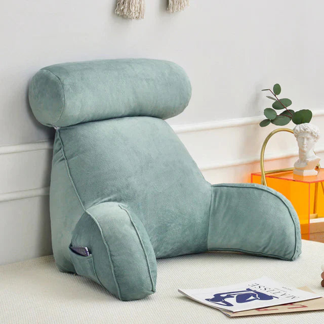 Votanila Reading Pillow with Arms – Backrest Support Cushion for Bed & Couch