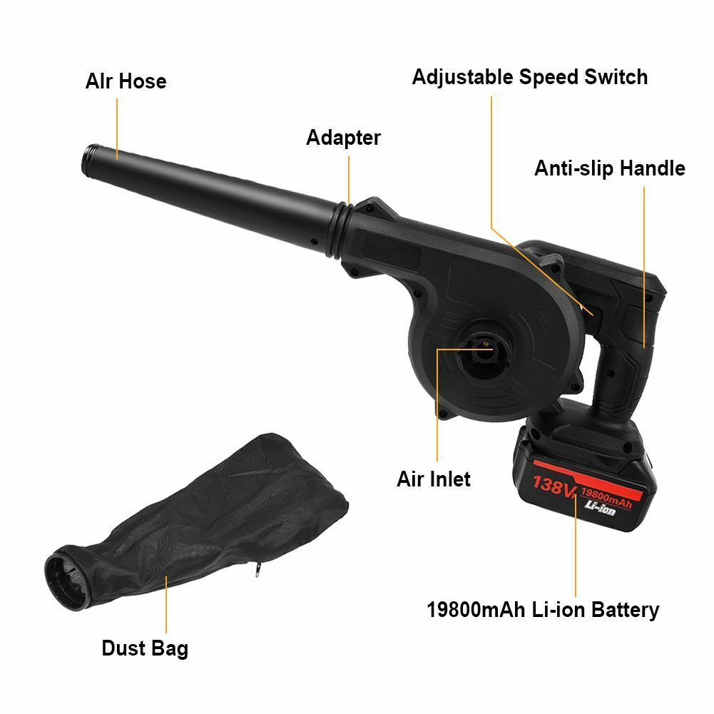 Votanila Handheld Battery Powered Electric Backyard Cordless Leaf Blower