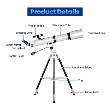 Votanila 210x Magnification Telescope for Adults & Beginners – Star Tracking App & Pro-Level Design