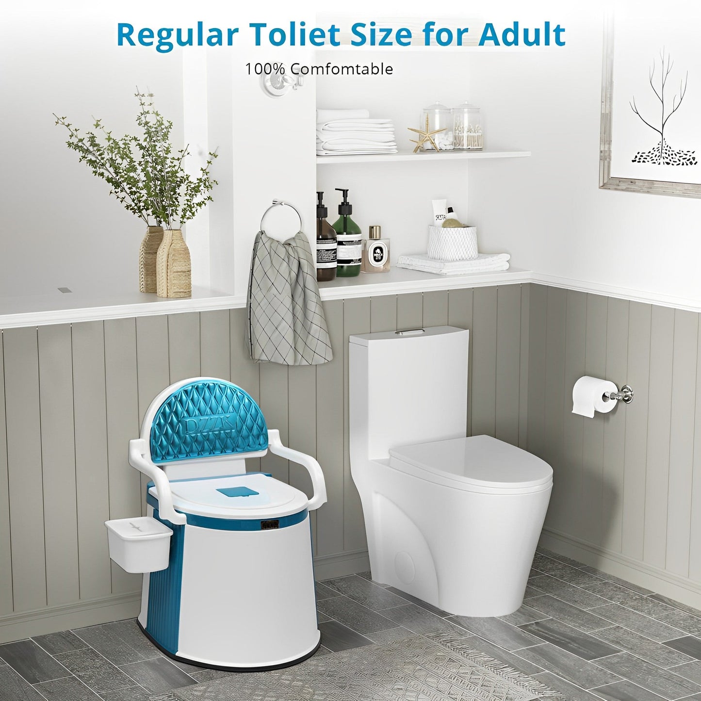 Votanila Outdoor and Indoor Portable Toilet – Comfortable Design for Seniors & Adults