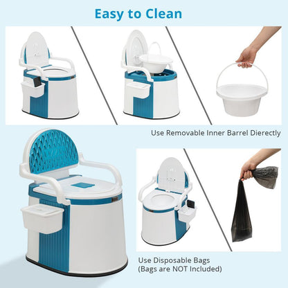 Votanila Outdoor and Indoor Portable Toilet – Comfortable Design for Seniors & Adults