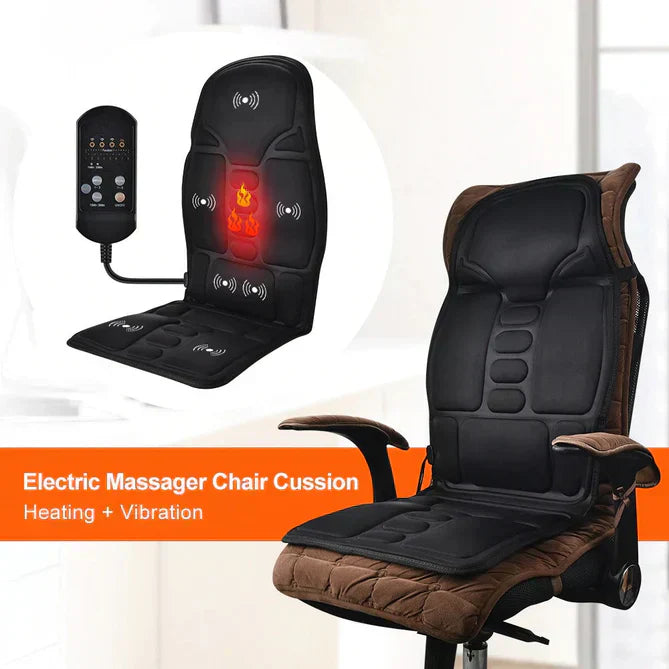 Votanila Premium Heated Massage Chair – Back & Neck Cushion with Full-Body Support