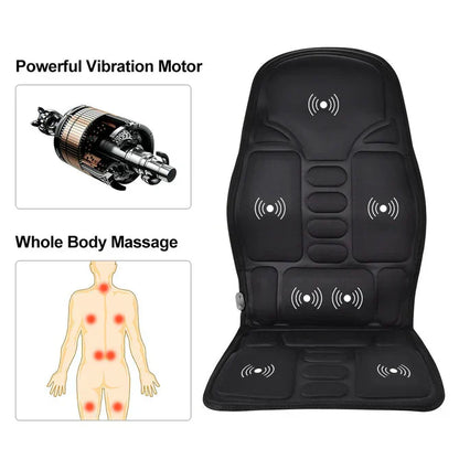Votanila Premium Heated Massage Chair – Back & Neck Cushion with Full-Body Support